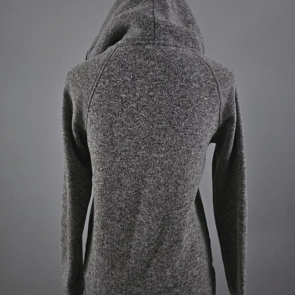 AMERICAN EAGLE OUTFITTERS zip-up HOODED JACKET grey POLYESTER - Picture 6 of 9